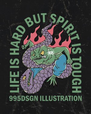 LIFE IS HARD BUT SPIRIT IS TOUGH